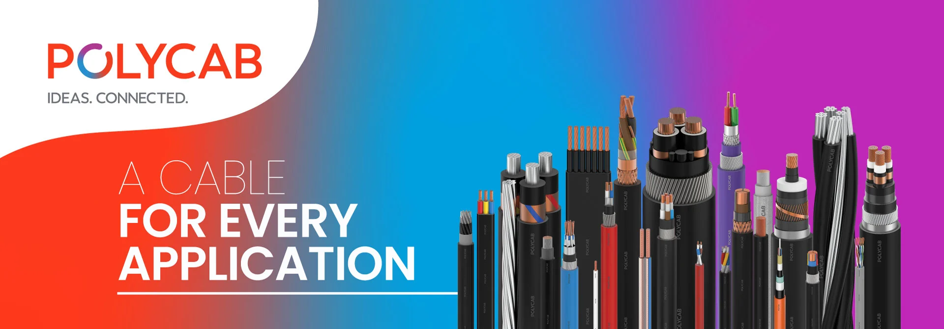 Premium Polycab electrical cables for every application
